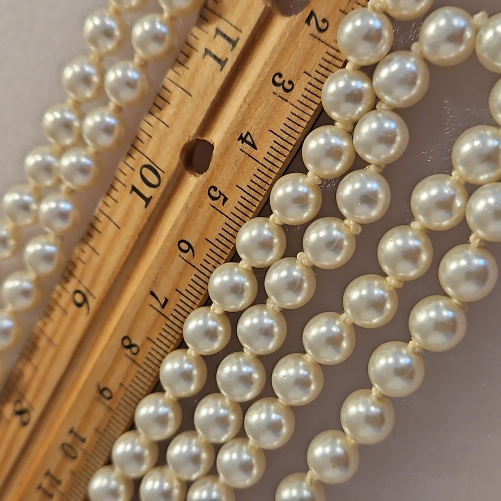 6 Piece Jewelry Lot Necklace earring set bracelet Pearls Vintage And Newer - Picture 11 of 12